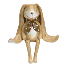 Kantenhocker Hase aus Poly, Beige