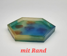 Untersetzer 6 eckig, grün