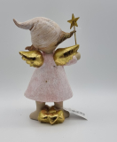 Engel Rosa mit Glitter Stern