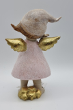 Engel Rosa mit Glitter schaut