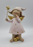 Engel Rosa mit Glitter Stern