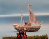 Segelboot aus Holz