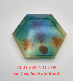 Untersetzer 6 eckig, grün